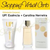 up!10 hidratante corporal,fragrãncia carolina herrera